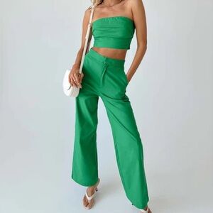 Princess Polly Green Pantsuit